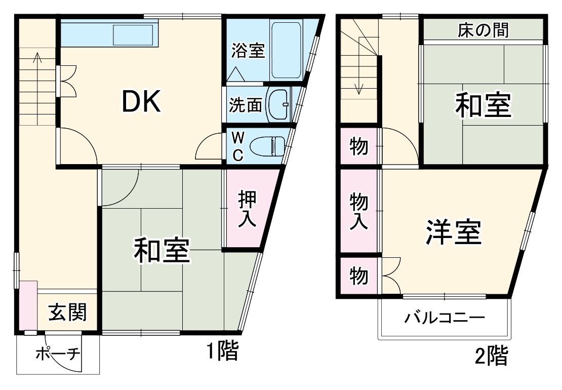 パークヴィラ金杉の間取り