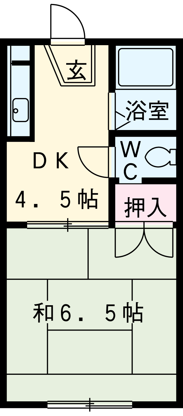 青木荘の間取り