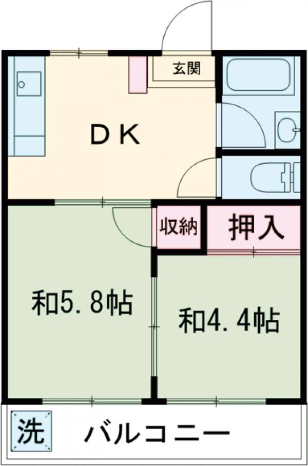 百草台ハイツの間取り