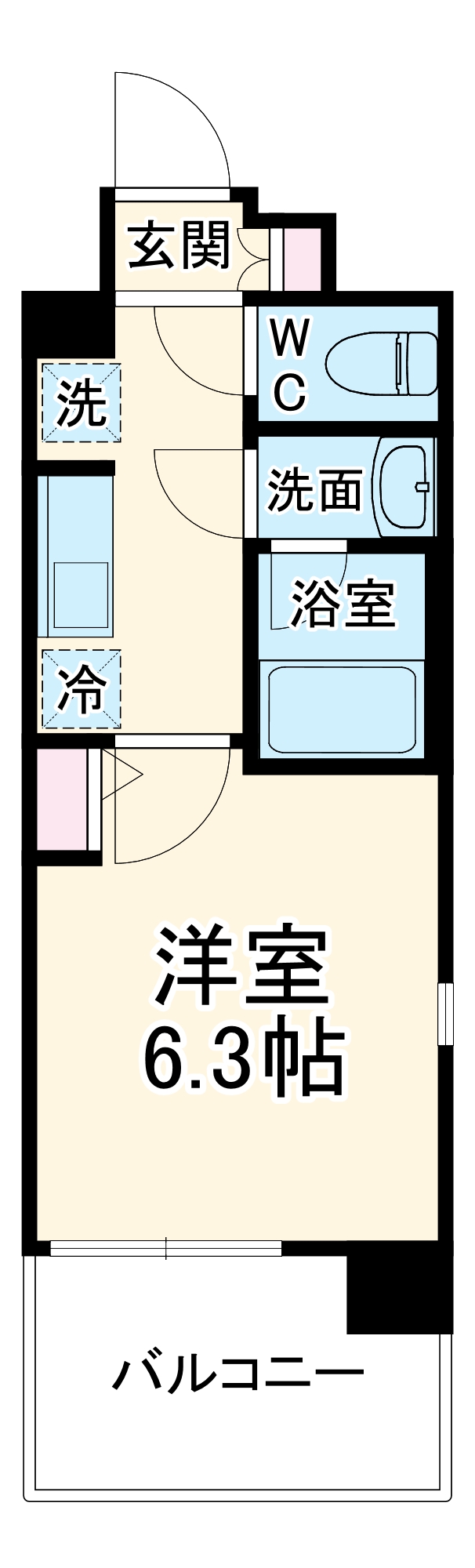 プロスタイルウェルス横浜天王町 SHOKEN Residenceの間取り