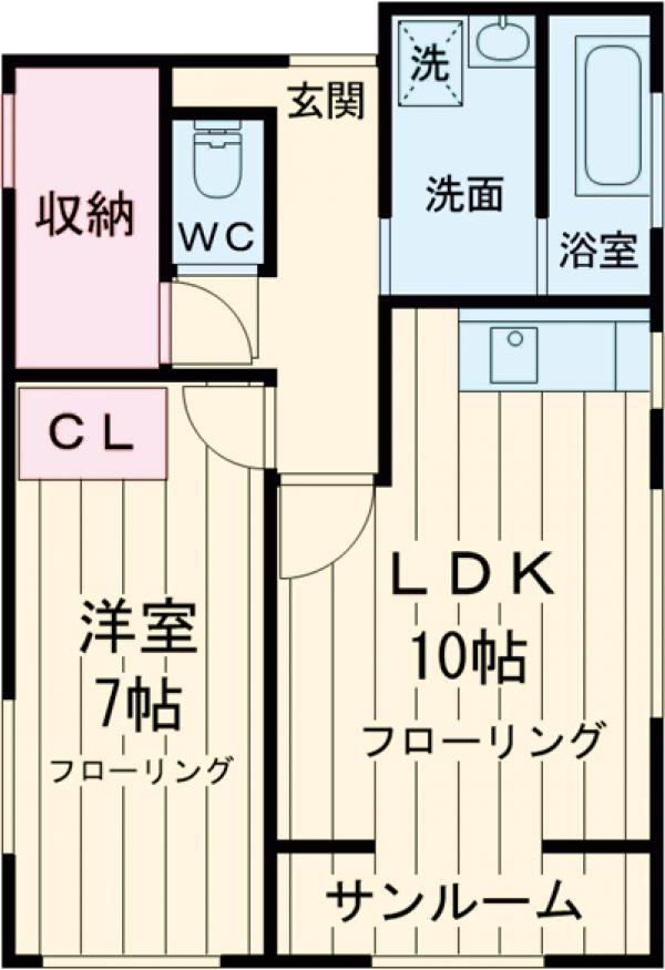 リバーサイド福島の間取り