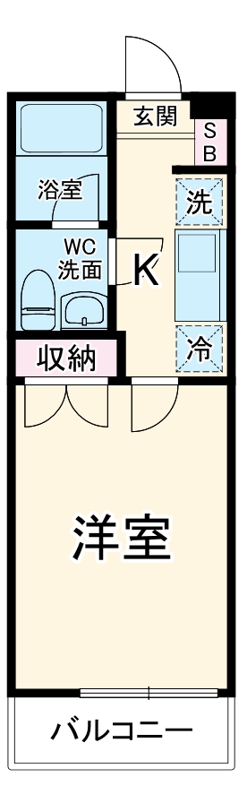 ジレ幕張本郷の間取り