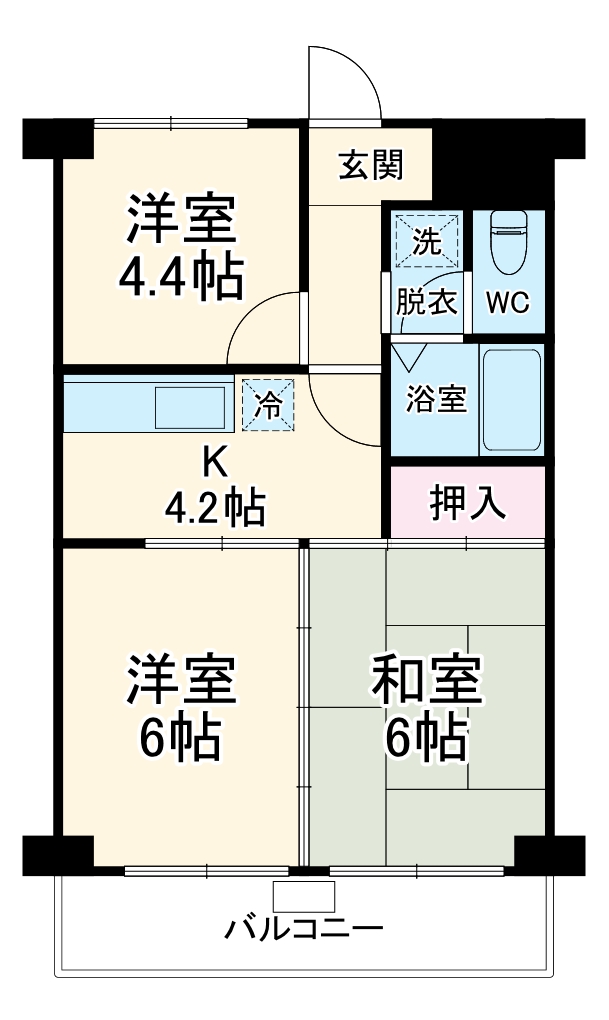モンテベルデ第2横浜の間取り