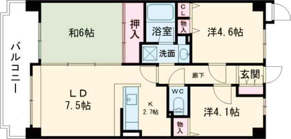 朝日プラザ伏見桂川の間取り
