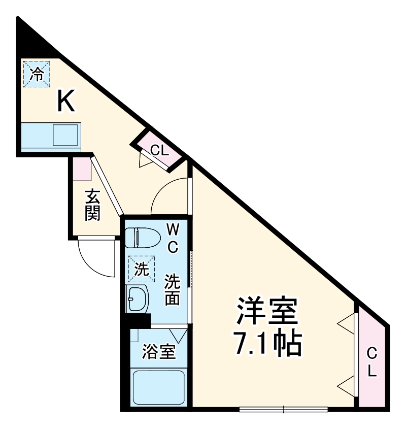ベイルーム中山グランデの間取り