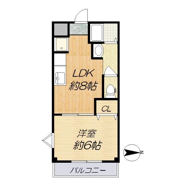 メルローズ鶴見の間取り