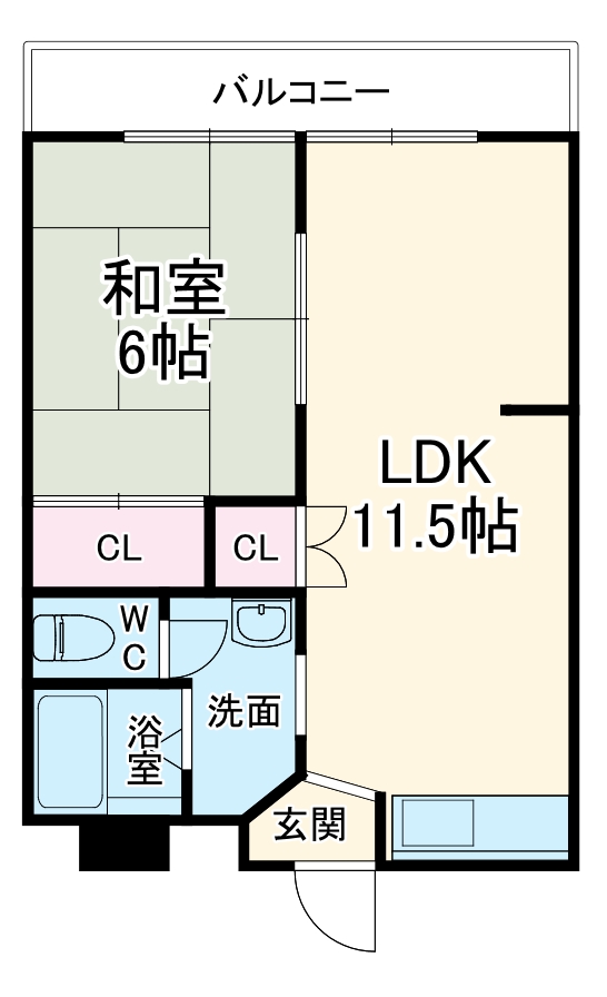 淡路第3ダイヤモンドハイムの間取り
