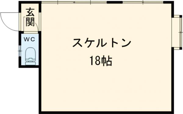 向島の完工年月（1981年1月）築の賃貸マンションの間取り