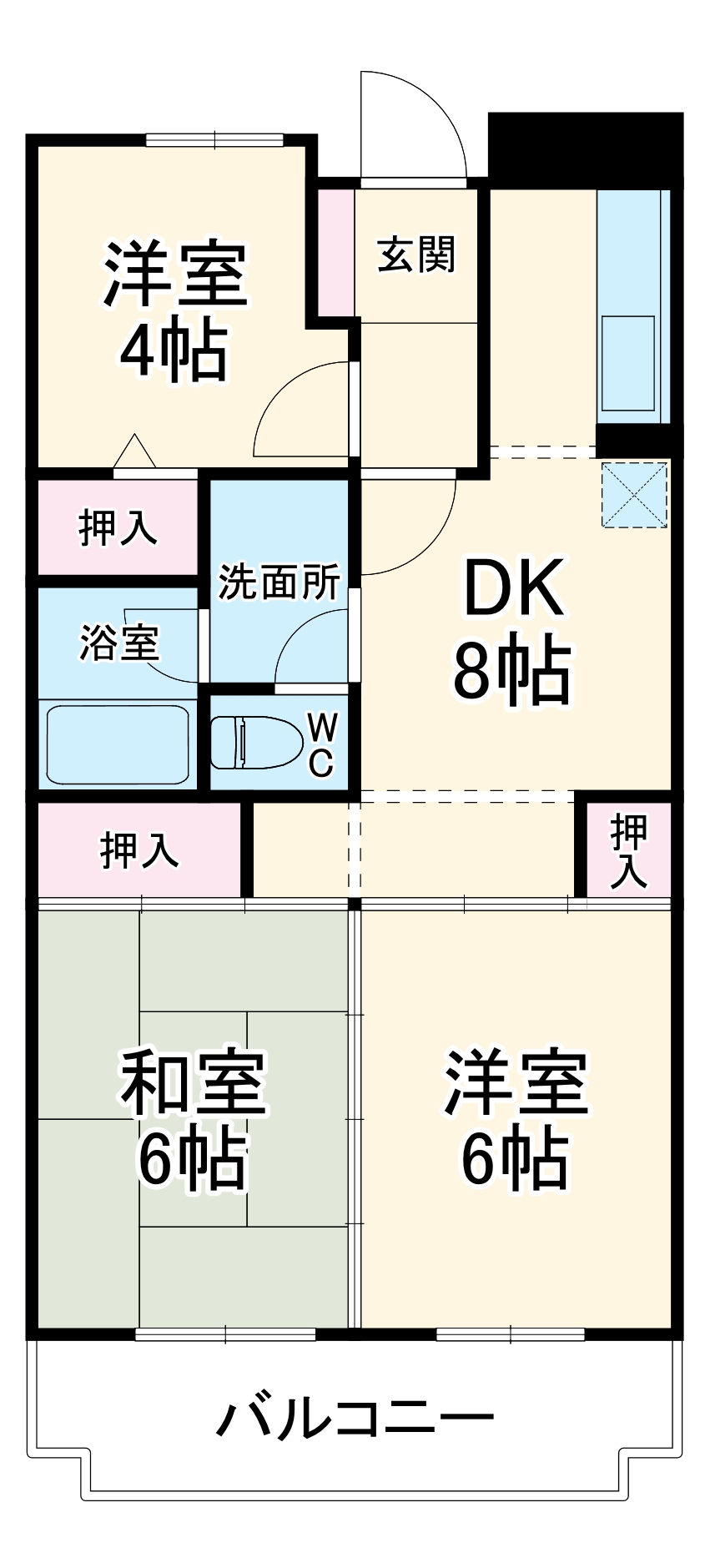 サニーヒル長後の間取り