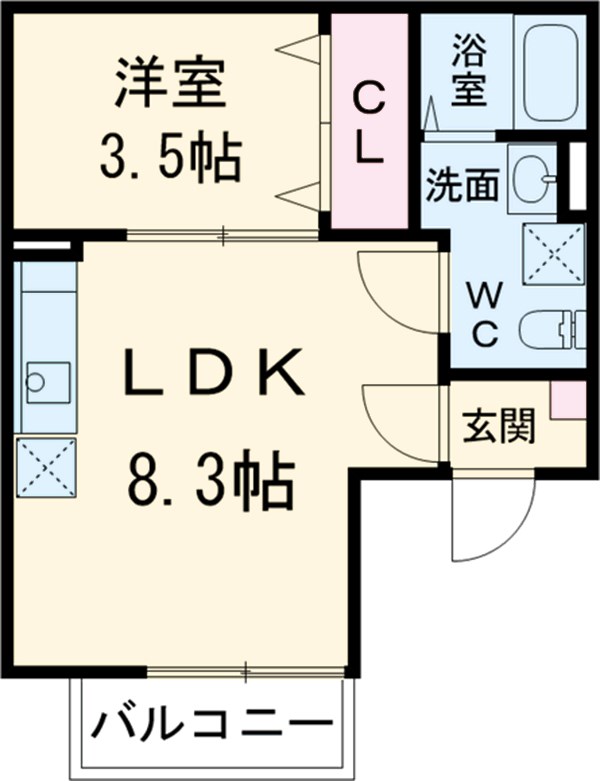 プルマン一之江の間取り