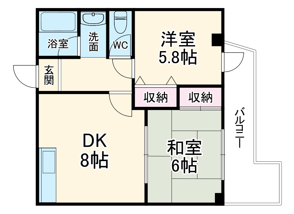 竹島プラザの間取り