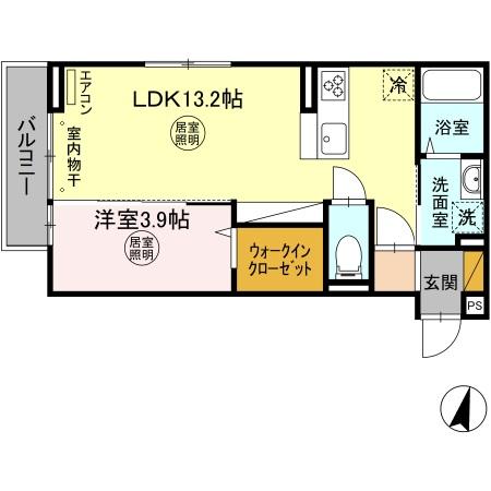 コンフォート 那珂の間取り