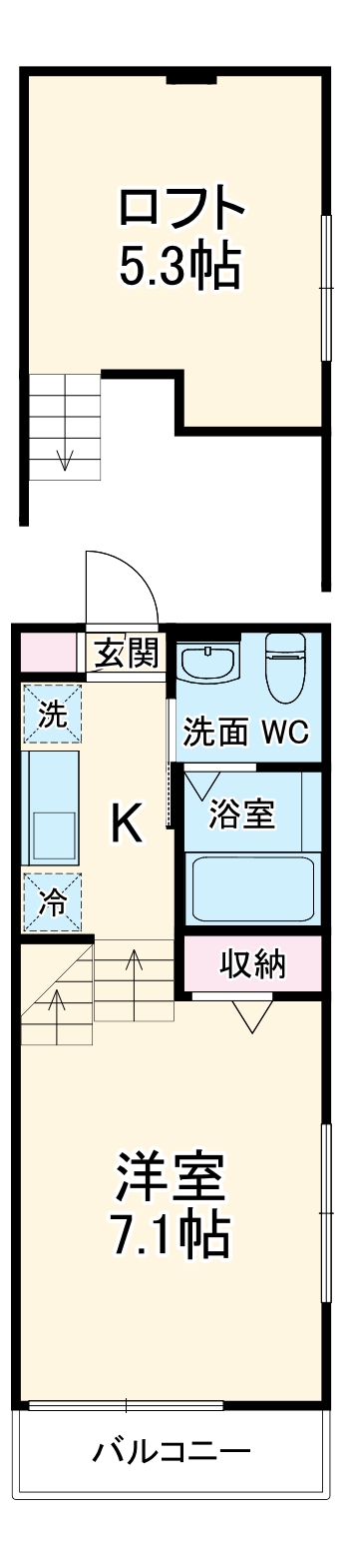 chalet大久保の間取り