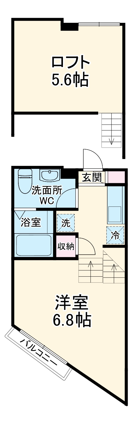 chalet大久保の間取り