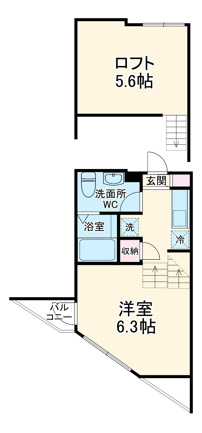 chalet大久保の間取り