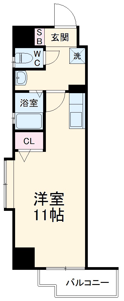 HF名駅北レジデンス WESTの間取り