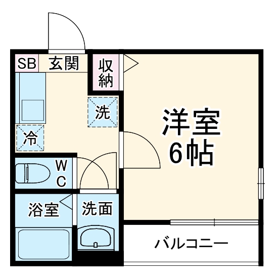 ウエストコート八木崎Rの間取り