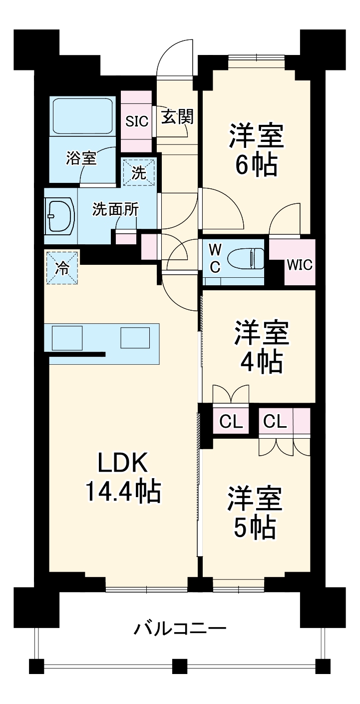 プレディアコート鷺沼の間取り