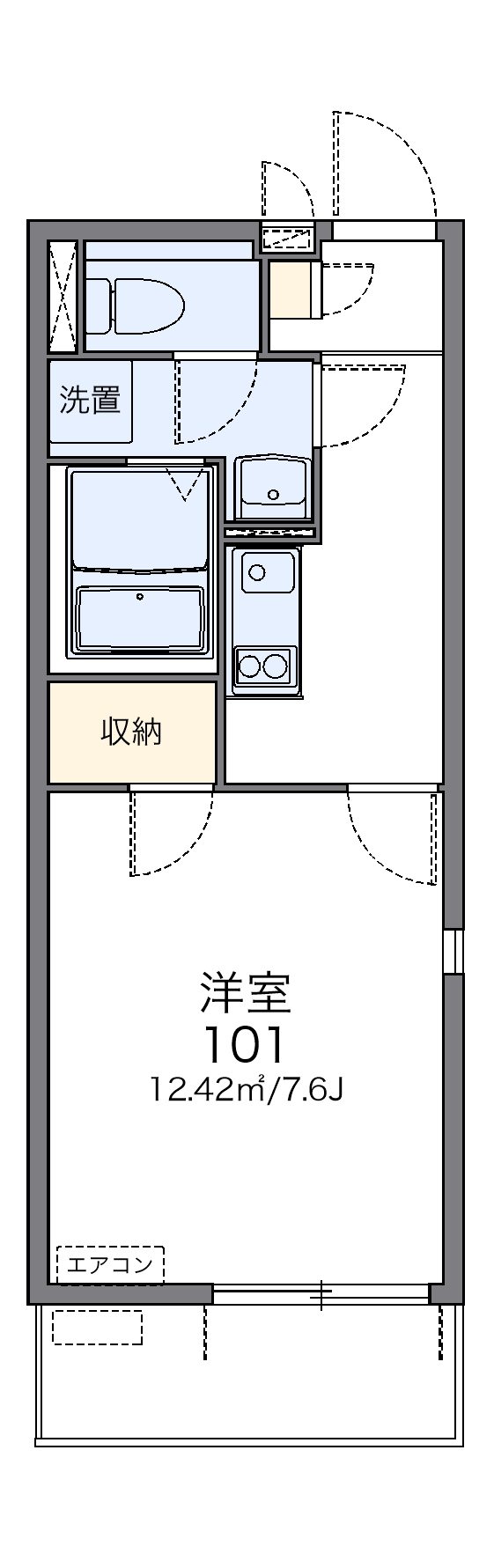 レオネクストドミールCの間取り