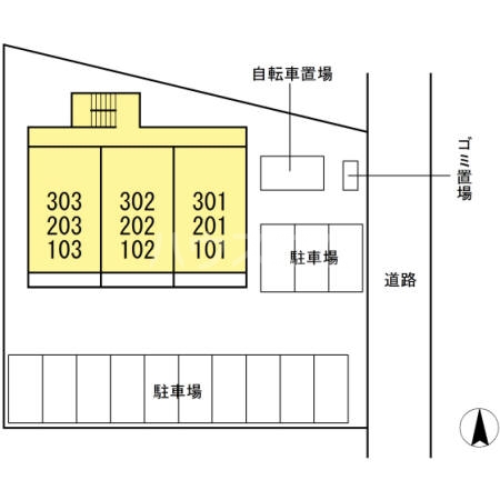 2/6 駐車場