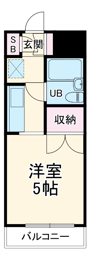 ペガサスマンション生田の間取り