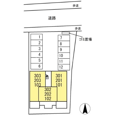 2/5 駐車場
