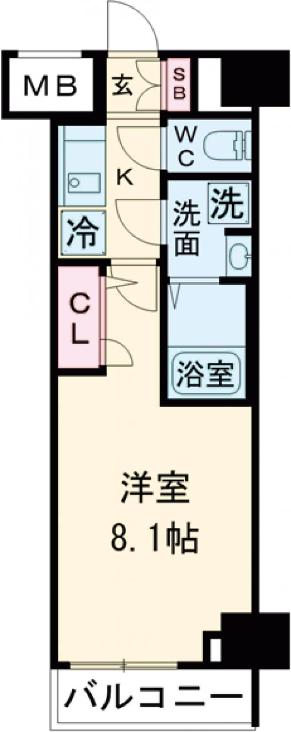 XEBEC亀戸の間取り