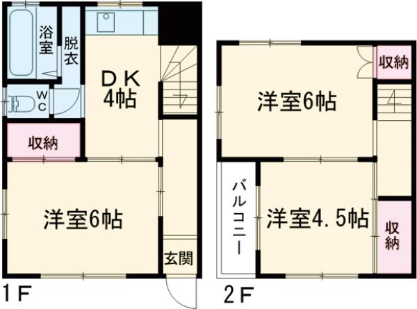 江戸川5丁目戸建の間取り