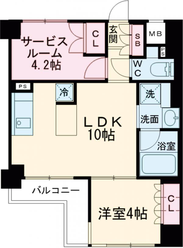 デュオステージ武蔵関の間取り