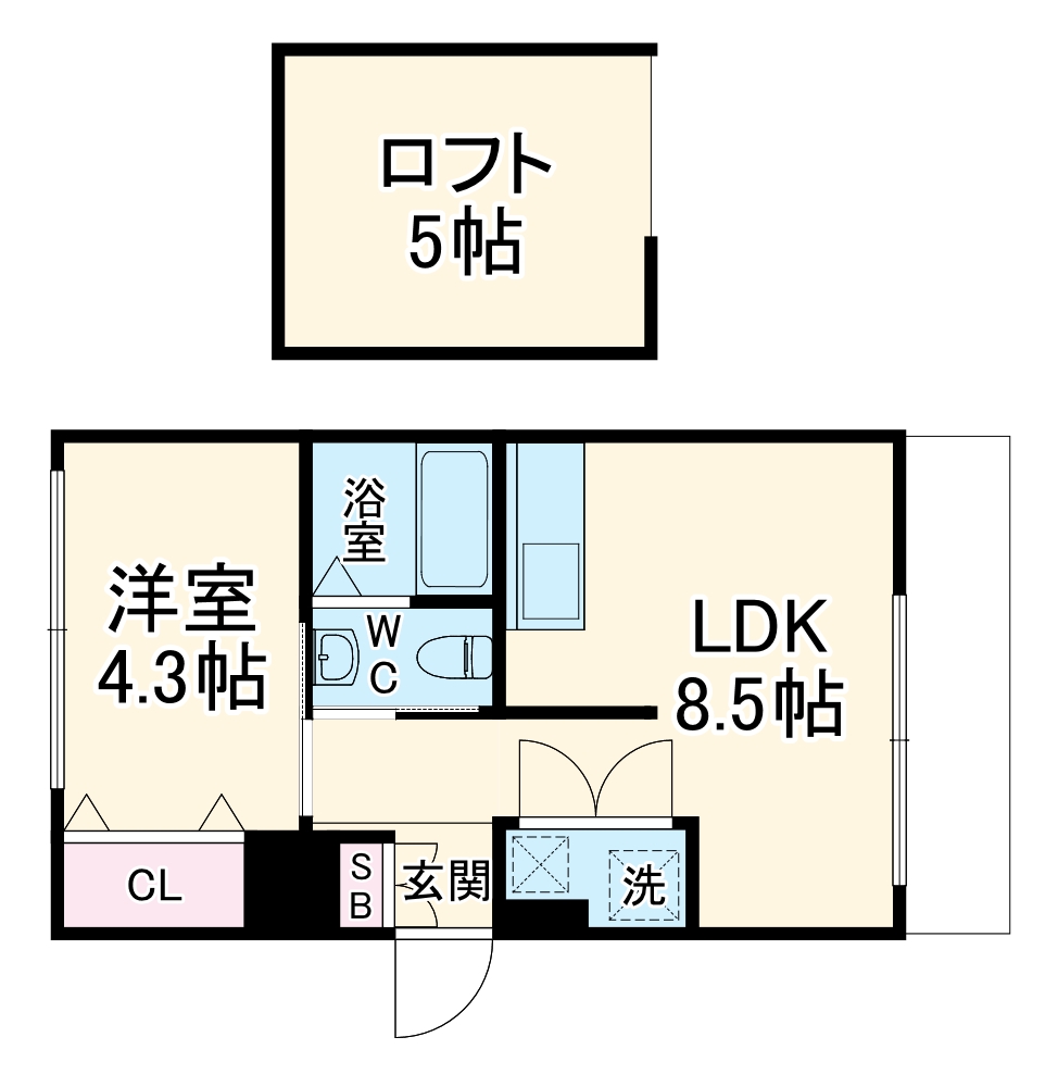 Park Side Mibu1の間取り