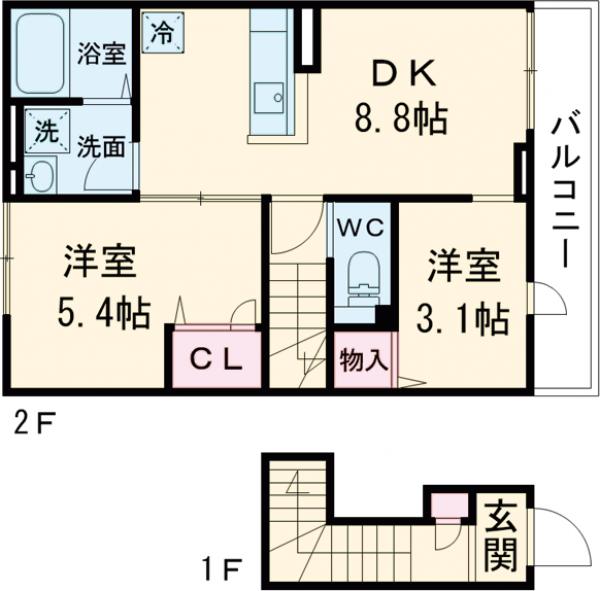ClochetteBoisの間取り