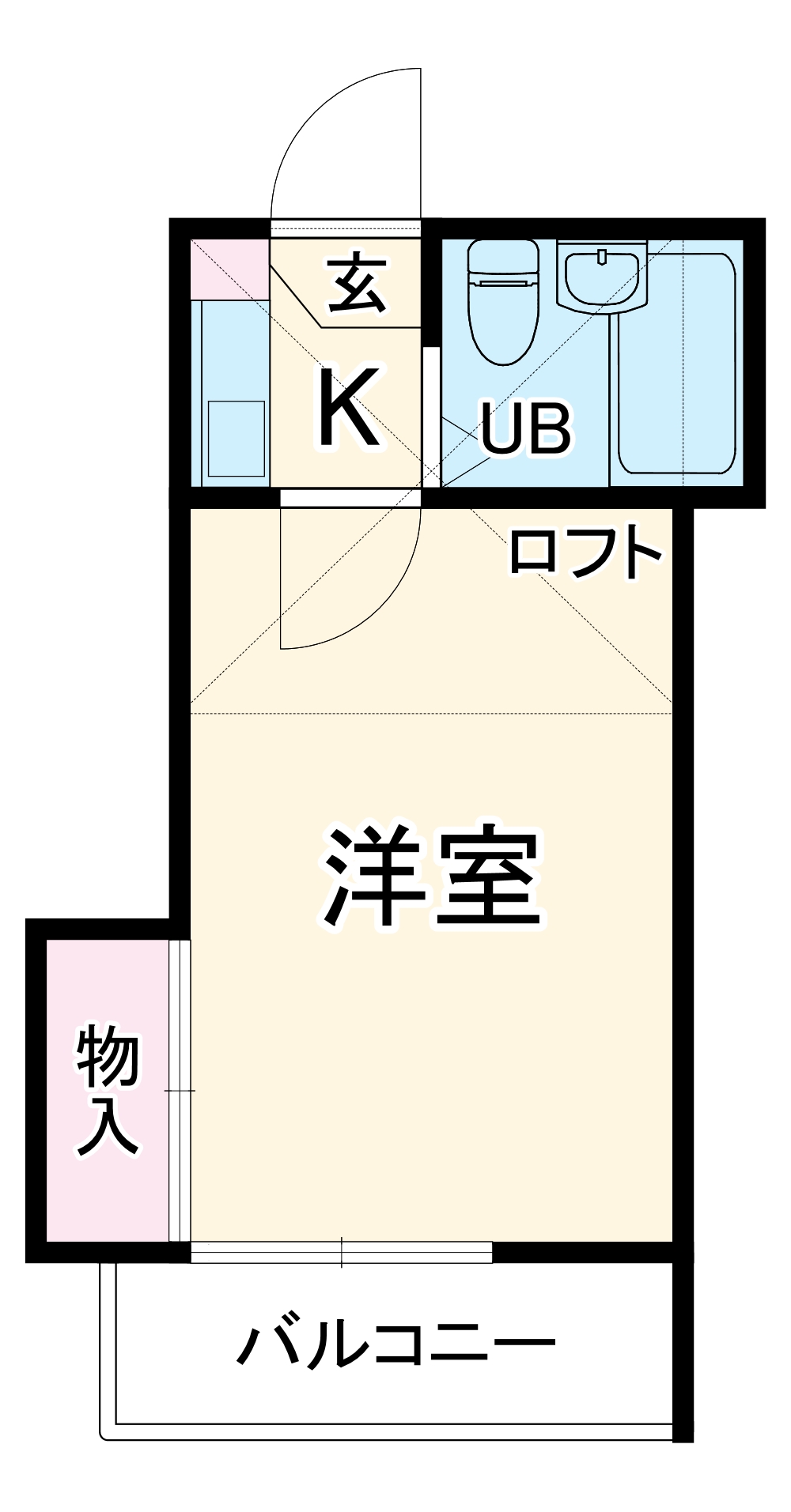 レオパレス石川町第2の間取り