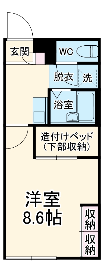 レオパレスシェルズの間取り