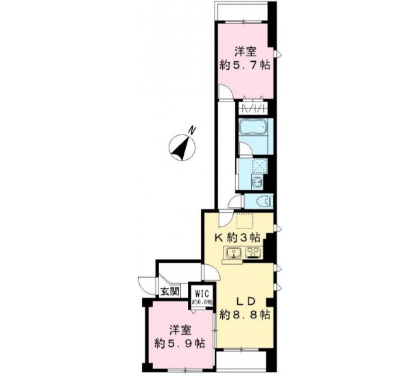 2/2 間取