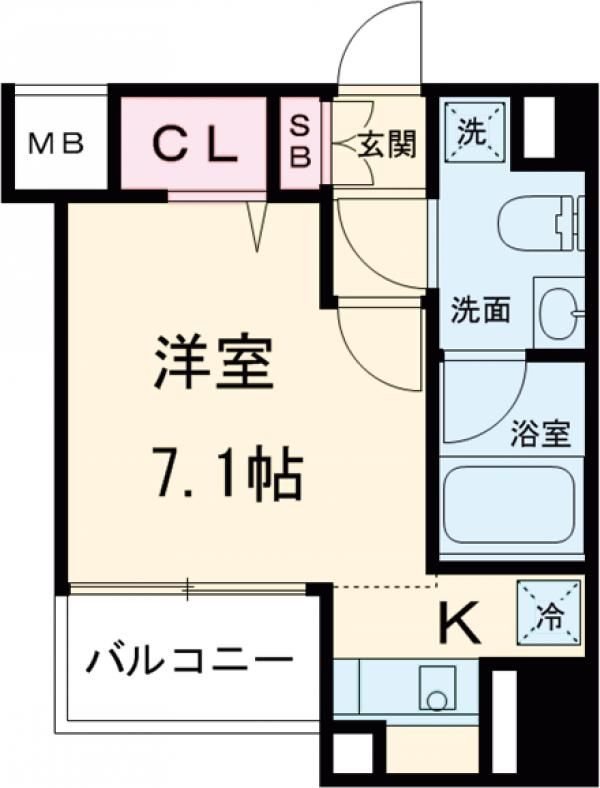 クレヴィスタ四ツ木の間取り