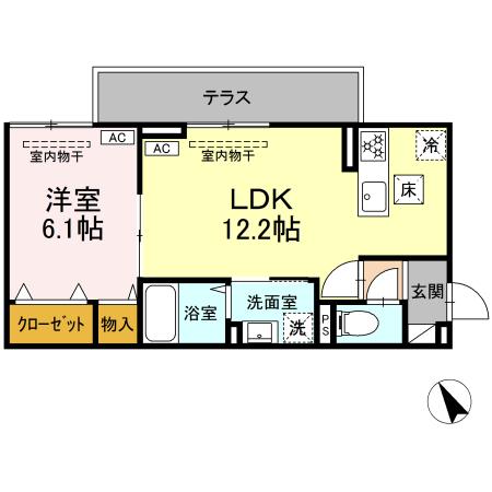 D-ROOM上町の間取り