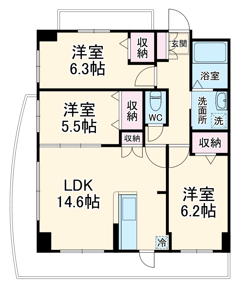 グランドソナ上尾の間取り