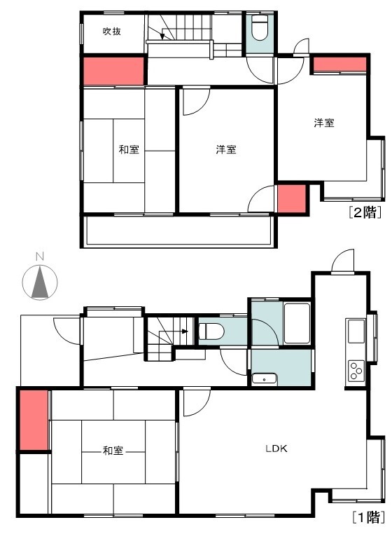 熊谷市万吉戸建の間取り