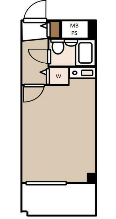 生麦の完工年月(1990年10月)築の賃貸マンションの間取り
