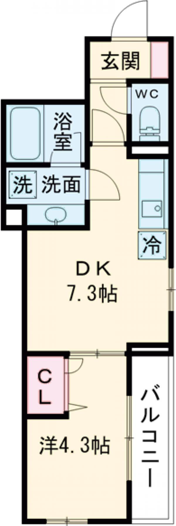 D Paina岩戸北四丁目の間取り