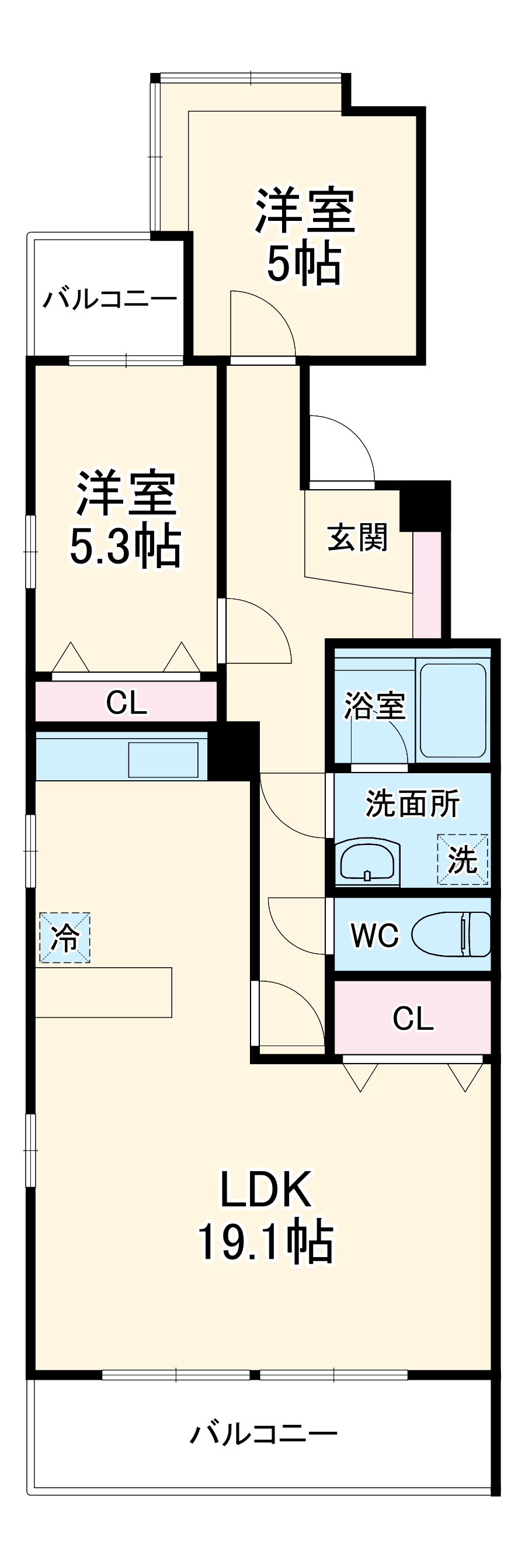 サンハイツ小幡の間取り