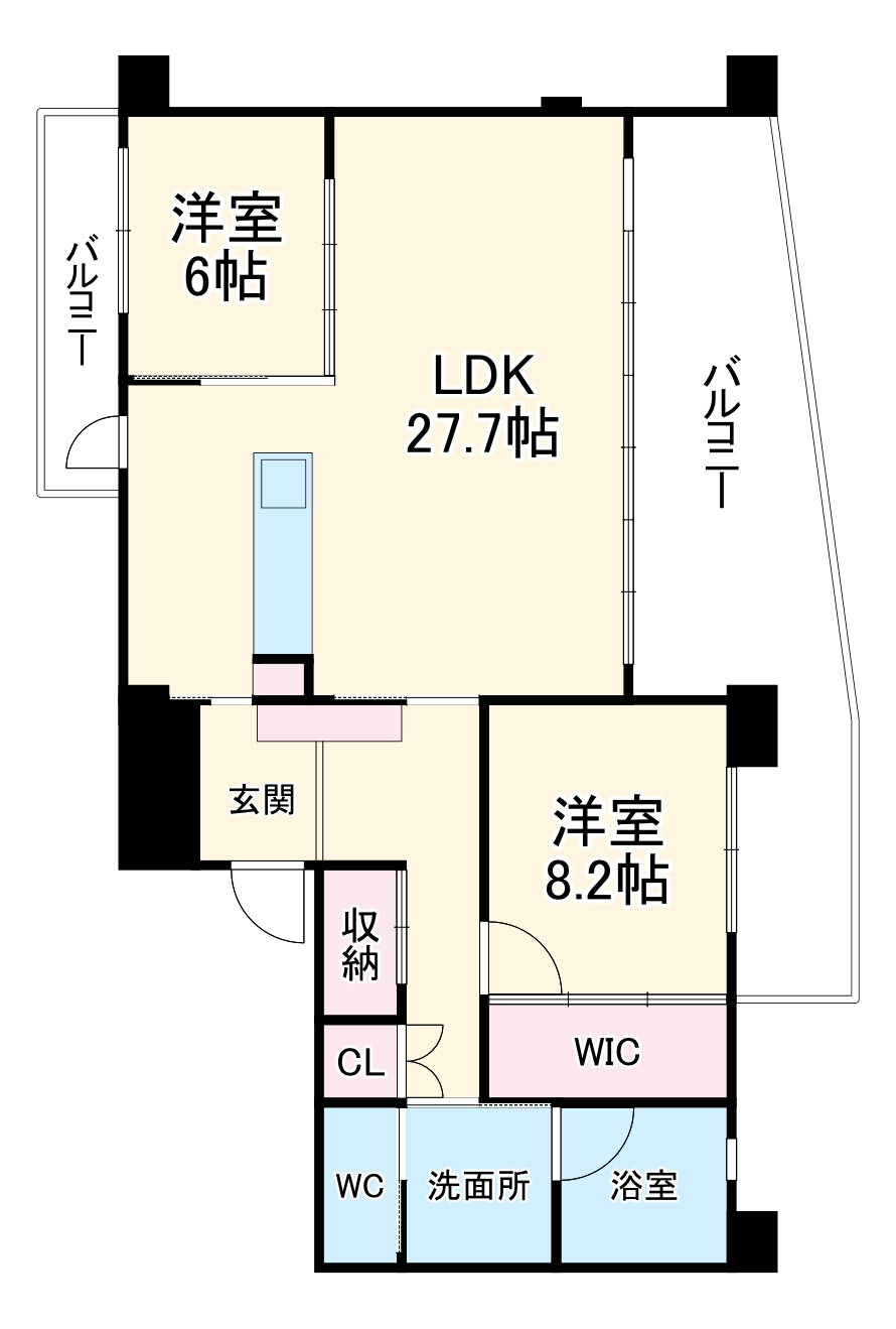 AsSkyFloorの間取り
