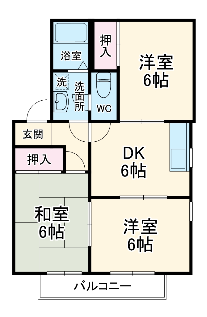 セジュール如来の間取り