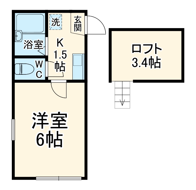 エスケーハイツ淵野辺の間取り