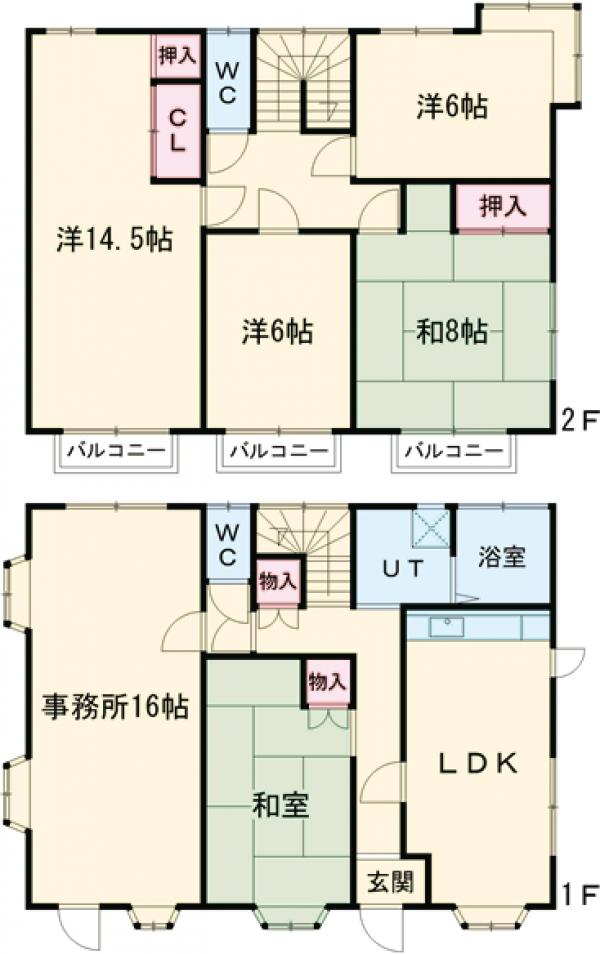 小山市若木町一丁目の間取り