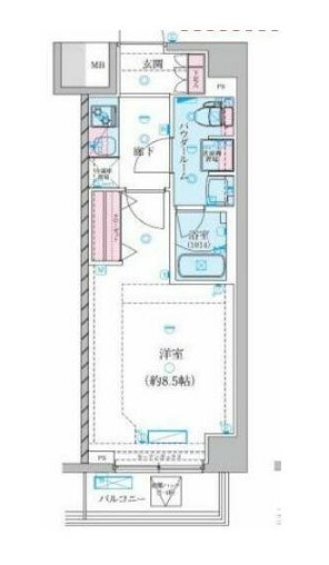 ＧＥＮＯＶＩＡ川崎鈴木町ｓｋｙｇａｒｄｅｎの間取り