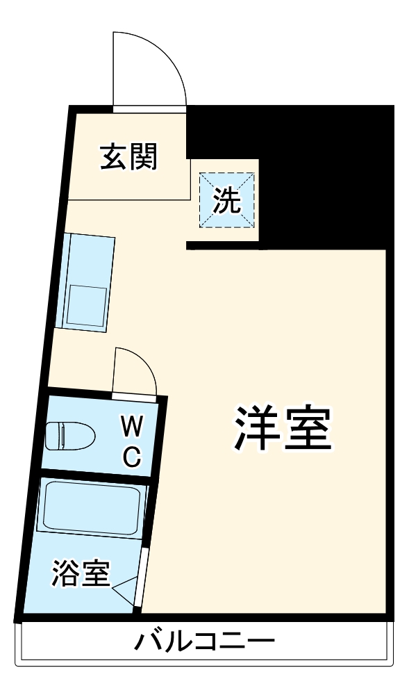 西田土地ビルの間取り