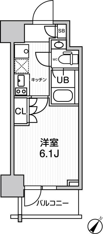 ＪＭＦレジデンス北品川の間取り