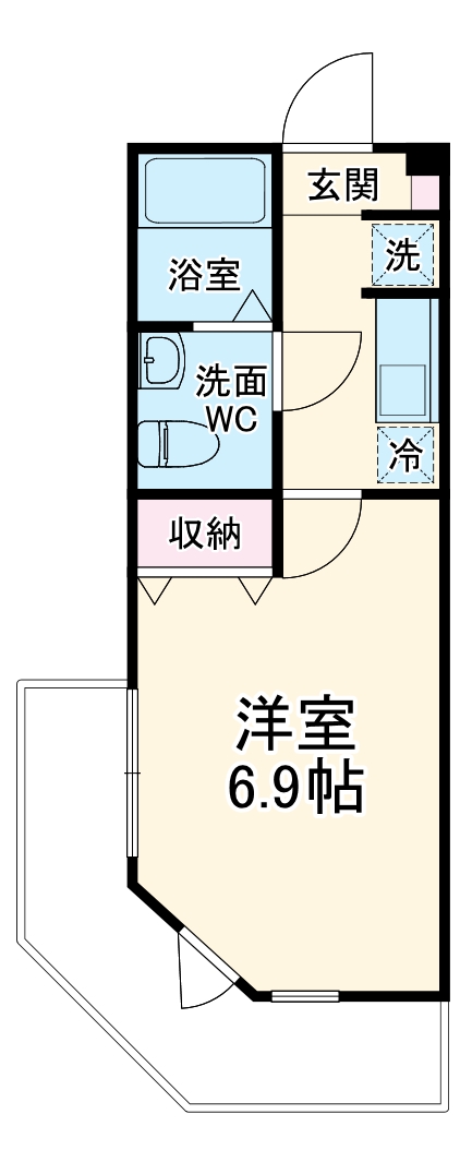 アザーレ・パッシオ元住吉の間取り