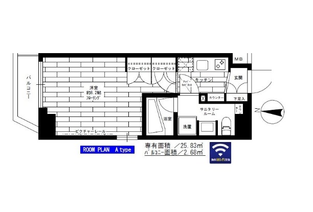 ステージファースト田端アジールコートの間取り